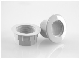 Prise Balai Hayward Pour Piscine - Compatible Liner - Filetage 2" - Blanc